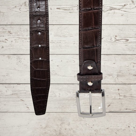 Genuine Alligator Leather Belt Handcrafted In USA